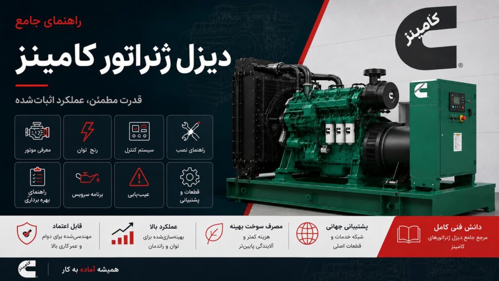 دیزل ژنراتور کامینز پاور - راهنمای جامع مدل‌ها و توان