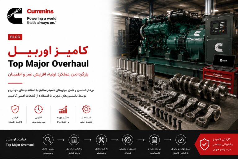 اوربیل دیزل ژنراتور کامینز - Top vs Major Overhaul