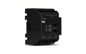 کنترلر DSE 327 — ماژول ATS DIN-Rail کنترلر DSE 327 — نمای واقعی ماژول ATS DIN-Rail با ترمینالهای S1/S2/Close/Run