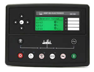کنترلر DSE 7420 MKII — نمای پنل جلویی کنترلر DSE 7420 MKII — نمای پنل جلویی واقعی Deep Sea Electronics — AMF نسخه پیشرفته