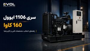 موتور دیزل ایوول سری ۱۱۰۰ — ۶ سیلندر ۷ لیتری برای رنج توان ۱۶۰ کاوا (مدل 1106TAG2، معادل Perkins 1106A)