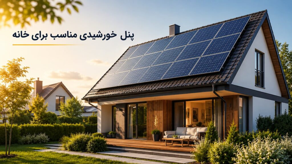 پنل خورشیدی مناسب برای خانه — راهنمای انتخاب توان و تکنولوژی
