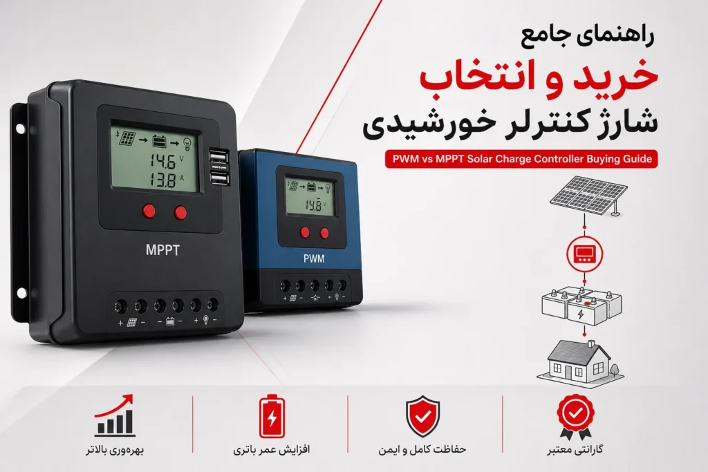 راهنمای جامع خرید و انتخاب شارژ کنترلر خورشیدی PWM و MPPT - برندهای EPEVER، Victron، Studer، Morningstar - نشرنیرو
