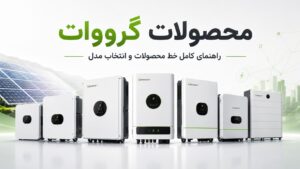 تجهیزات صنعتی نشر نیرو 80 محصولات گرووات: راهنمای کامل خط اینورتر، سانورتر، باتری و شارژر EV