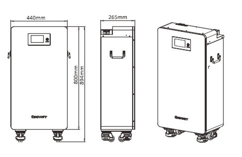 شکل ۱ — تصویر محصول Growatt Hope 16.0LM-A1 — Growatt Hope 16.0LM-A1 LiFePO4