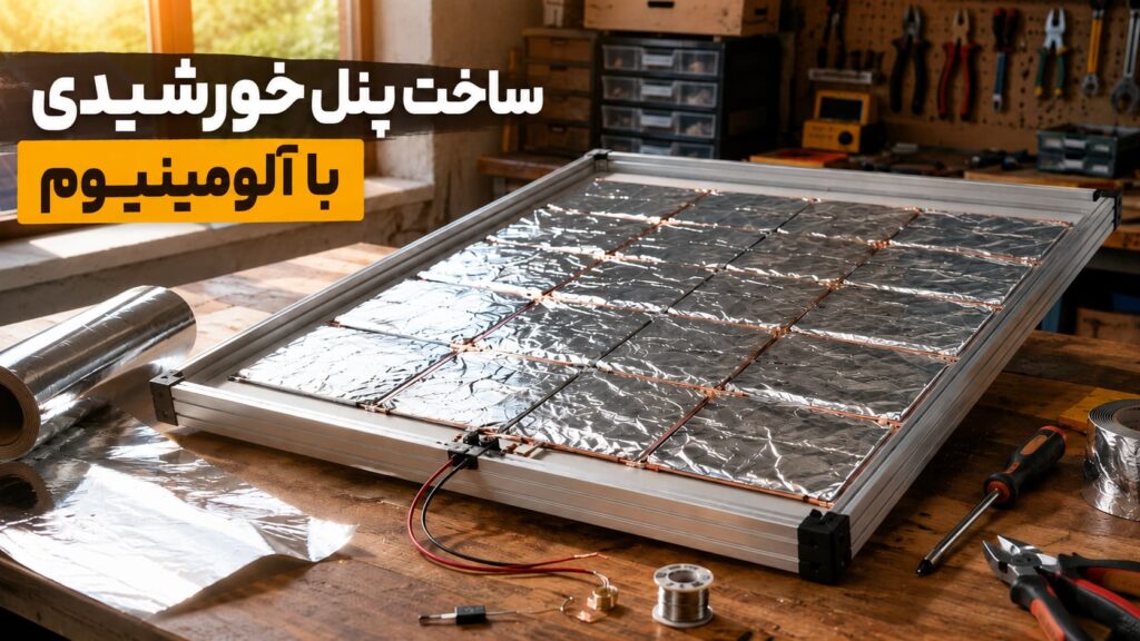 ساخت پنل خورشیدی با آلومینیوم — راهنمای کامل قاب، آلیاژ و آزمایش‌های آموزشی